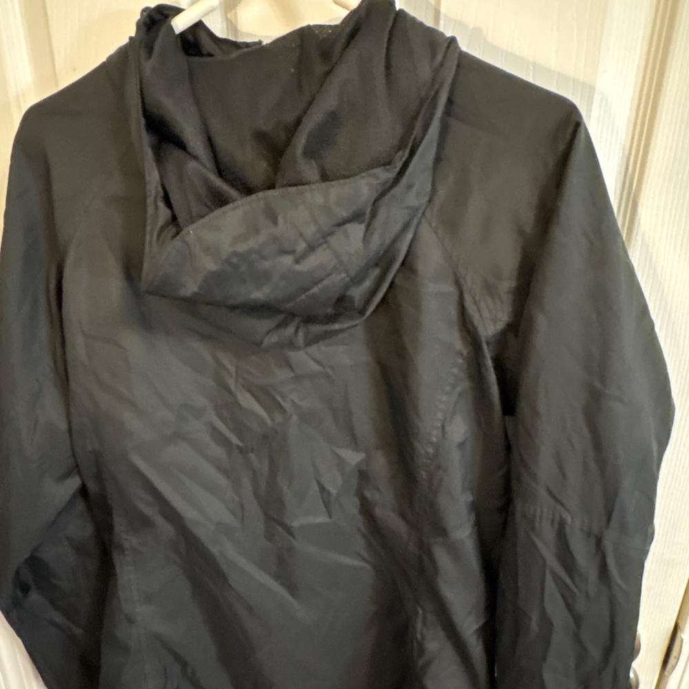 Columbia Hooded Windbreaker / Rain Jacket Black – Women’s Medium - Picture 3 of 4